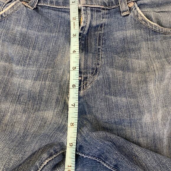 7FAMK Austyn Relaxed Fit Distressed Straight Leg Men’s Jeans Sz 33 Cotton - Picture 13 of 16